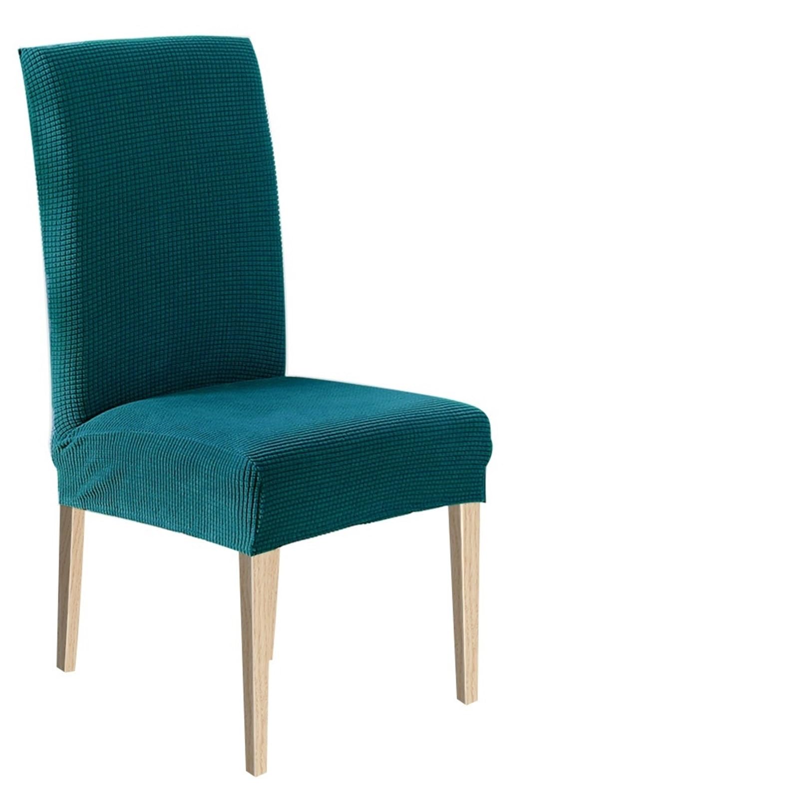 QXBFNDC Chair Covers 1/2/4/6pcs Dining Chair Cover Jacquard Spandex Slipcover Protector Case Stretch for Kitchen Chair Seat Hotel Banquet Elastic(Style 1 teal,2 pcs)