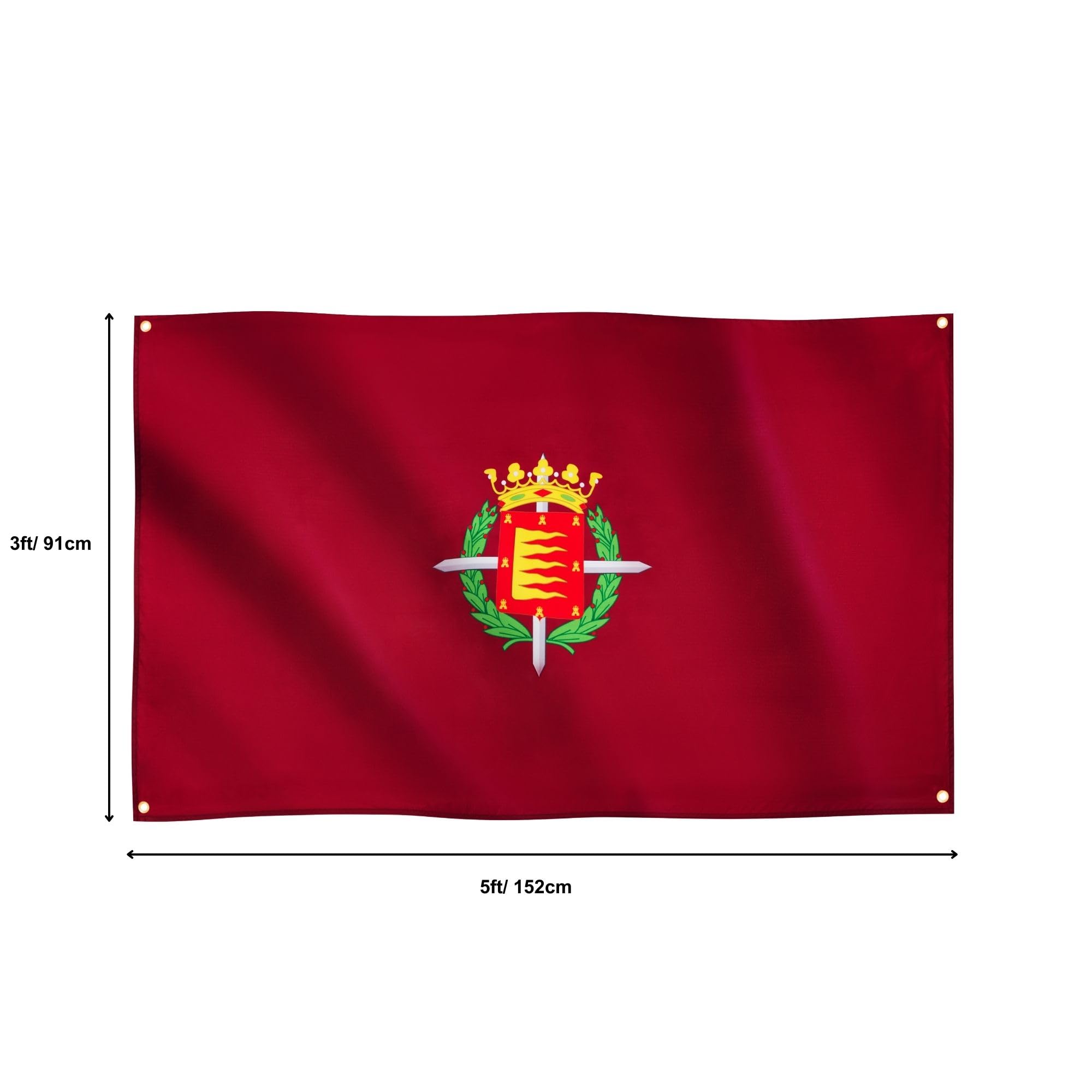 Runesol Valladolid Flag, 91x152cm, 3ft x 5ft, 4 Grommets, Eyelet In Every Corner, Spanish Regional Flag, Holy Week - Image 2