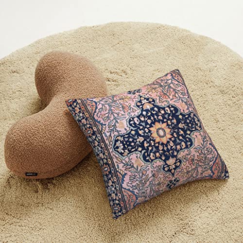 Zewasiil Sarouk Antique West Persian Rug Print 23 Throw Pillow Cover Soft Velvet Decorative Vintage Throw Pillowcases Cushion Case For Home Decor Living Room Bed Couch Sofa Car Outdoor 18"X18" #TOP1