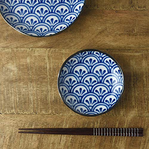 古伊万里明治以降の青海波模様　12センチの小皿 古伊万里明治以降の青海波模様 12センチの小皿 | 陶芸