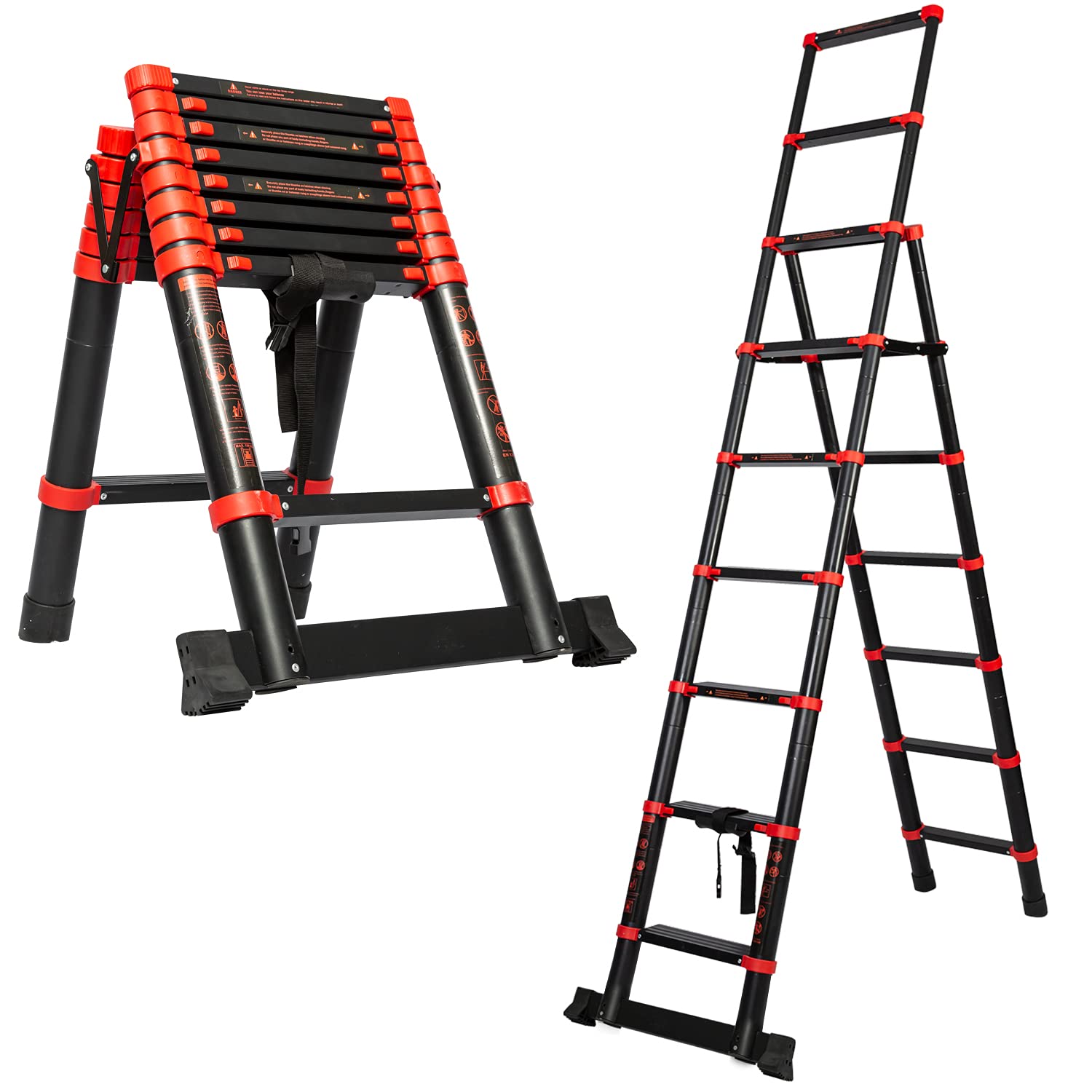 Buy 7+9 Steps MultiPosition Expansion Telescoping Ladder,Aluminum