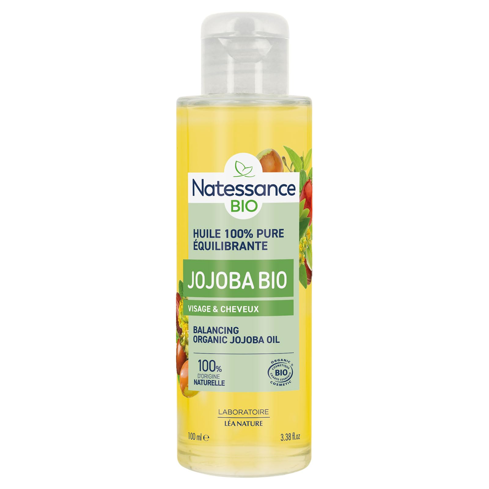 Natessance Beautifying and Protecting Naturel Jojoba-Öl, 100 ml