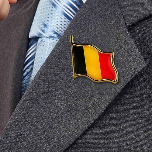 Image of Country Flag Brooch Metal Alloy Souvenir Pin Shirt Hat Backpack Jewelry Accessories Decoration Party Christmas Gift Badge International Travel Pin
