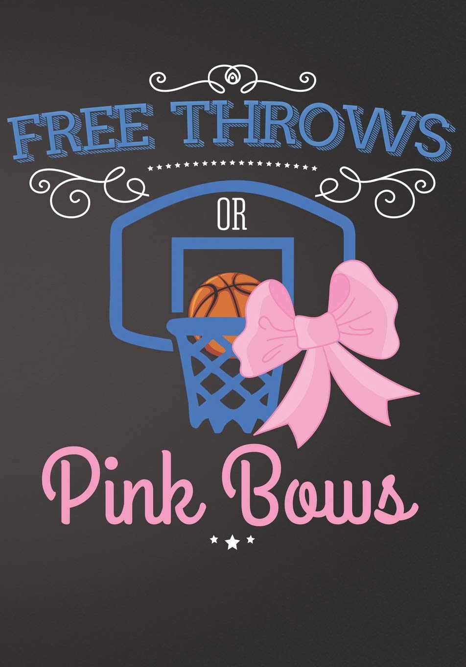 Free Throws or Pink Bows Basketball Baby Gender Reveal Party Supplies