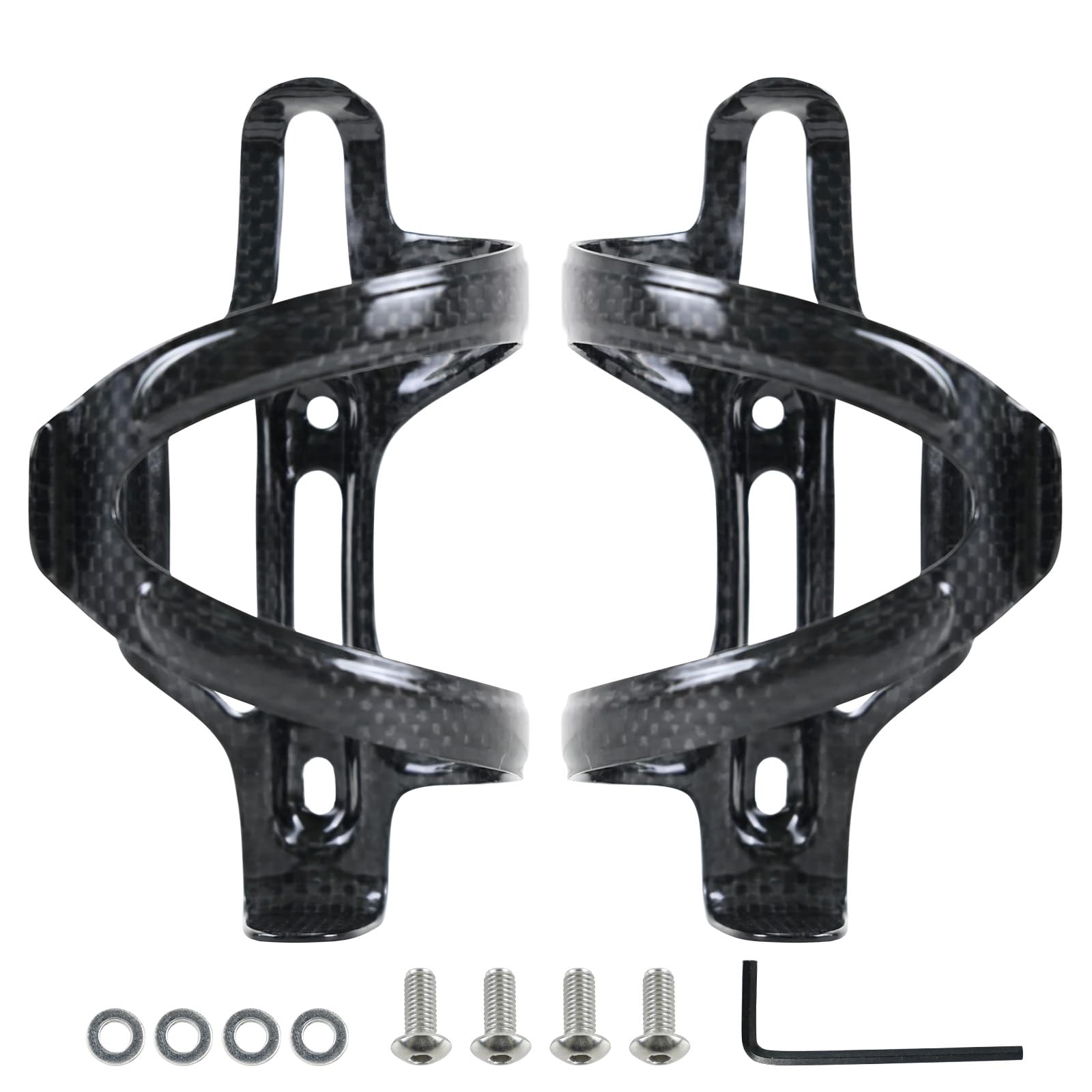 ROADNADO Kohlefaser Flaschenhalter Carbon Wasserflasche Käfig MTB Ultraleicht Einstellbare Fahrrad Becherhalter Radfahren für Mountainbike Rennrad BMX
