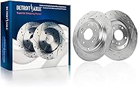 Vista 22 de Detroit Axle - Rotores de freno delantero para Jetta Volkswagen Beetle Golf GTI Rotores de freno Frenos y rotores de repuesto: Rotores de 11,34