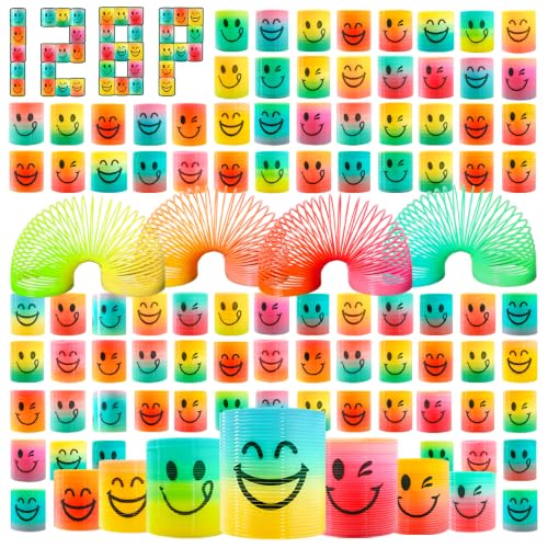 Image of Cocurb 128 PCs Mini Spring Party Favors for Kids 4 to 8, 4 Assorted Designs | Fun Goodie Bag Stuffers for Birthdays Classroom Prizes, and Small Toys Present 4 Smiles