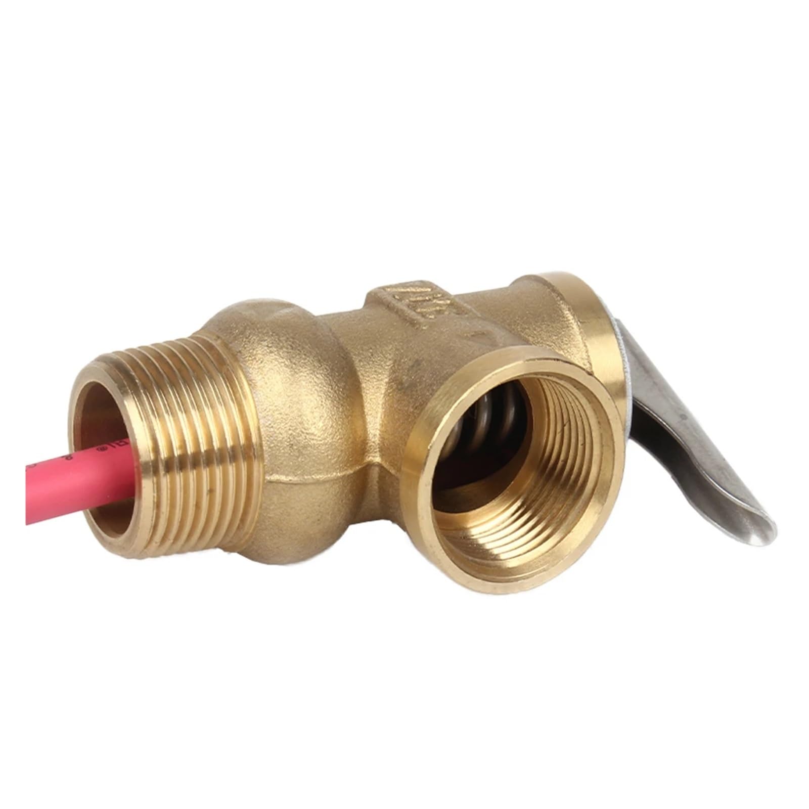 Valvula Antiretorno Agua Válvula de seguridad alivio presión y temperatura T/P DN15 DN20 99C Disponible en opciones 0,7/0,8/0,9/1Mpa para calderas de aceite(DN20,1.0MPa)