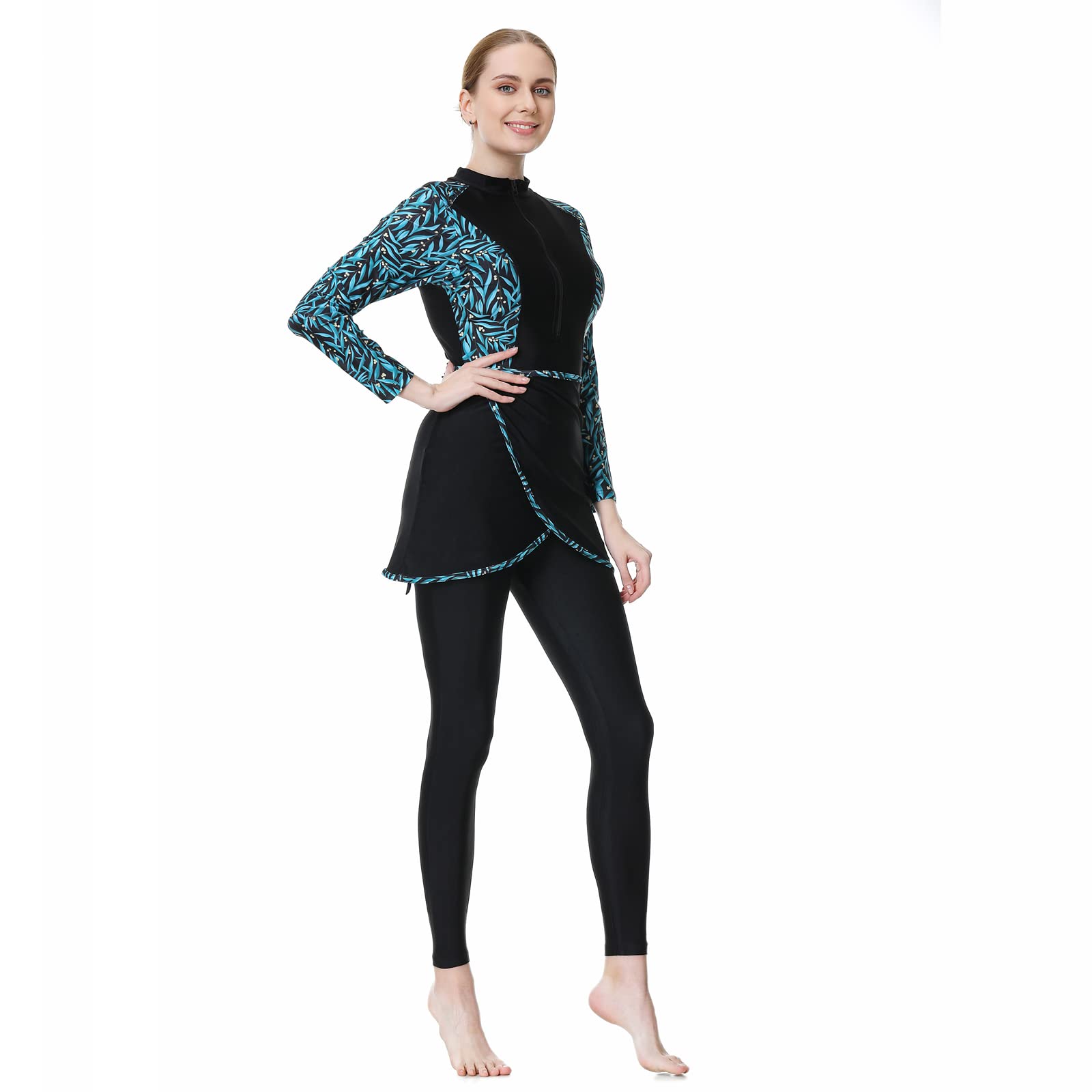 Muslim Swimwear Print Women's Conservative Swimwear Women's Beach Swimwear Burkini