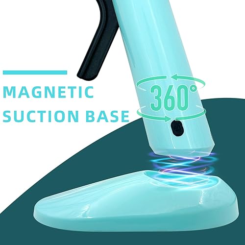 Miniatura 9 de Pistola de pegamento, pistola de pegamento caliente con 30 barras de pegamento y 10 palos de madera para manualidades, kit de mini pistola de Rosa +