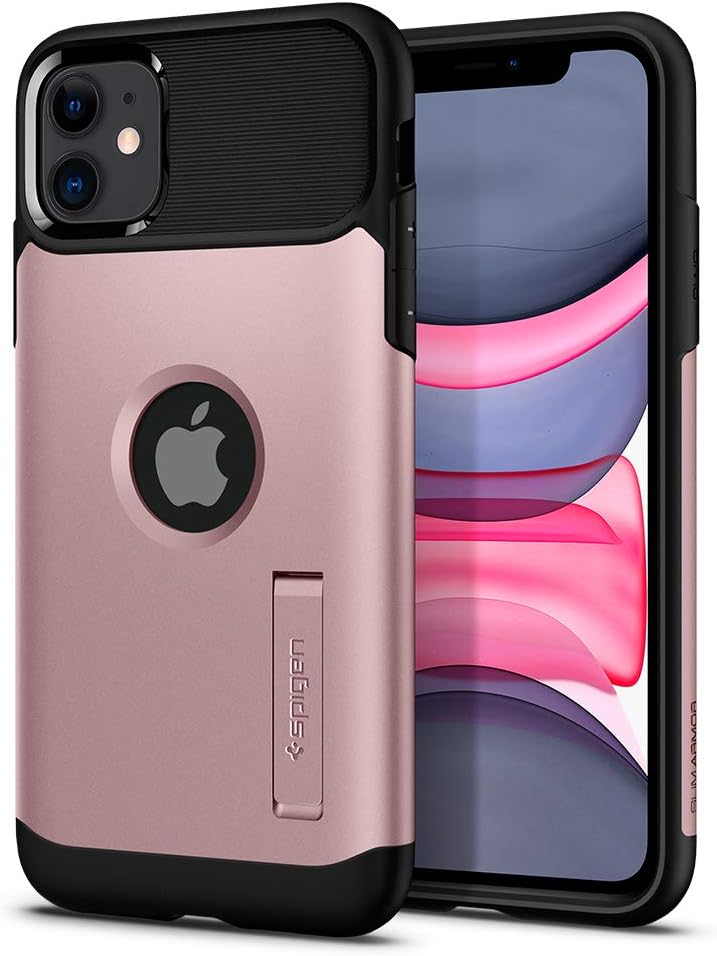 Spigen Slim Armor Designed for Apple iPhone 11 Case (2019) - Rose Gold