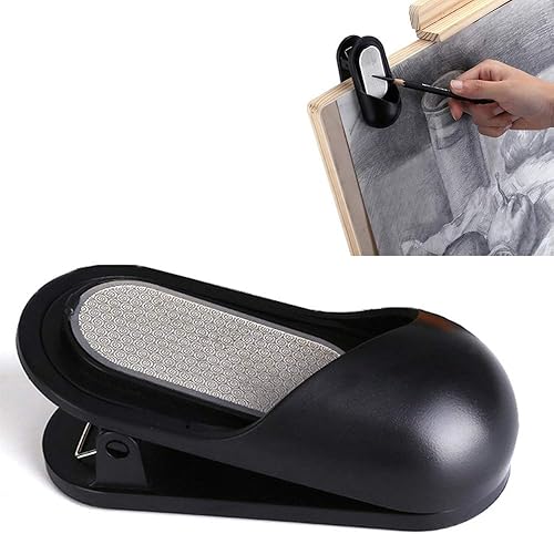 Miniatura 4 de BXT Sacapuntas de carbón de leña de grafito, sacapuntas de papel de lija de plomo para boceto, clip de abrazadera, amoladora de plomo, herramienta