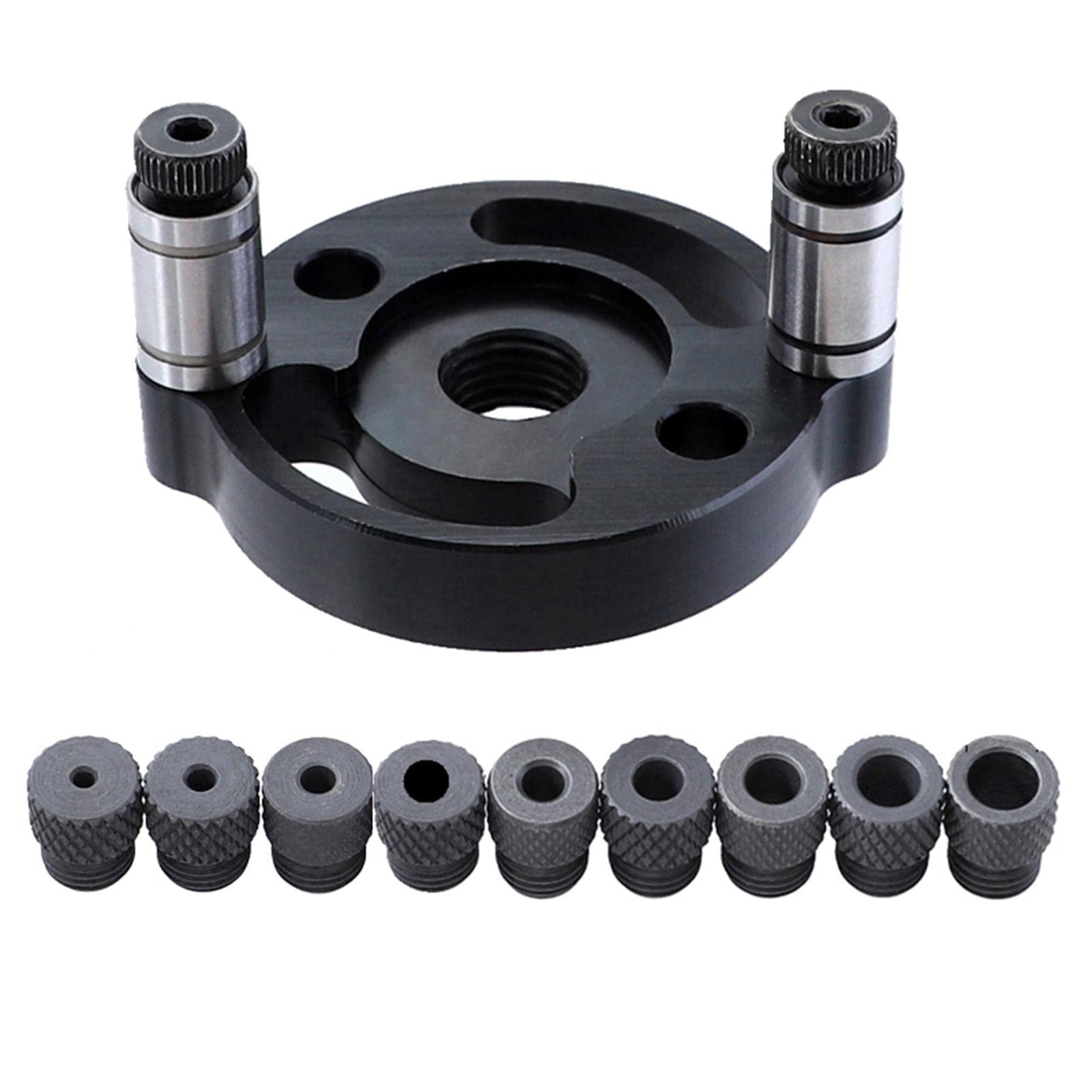 Neaxgeandx Black Vertical Self Centering Dowel Jig Kit With Drill Bushings Drill Bit Set