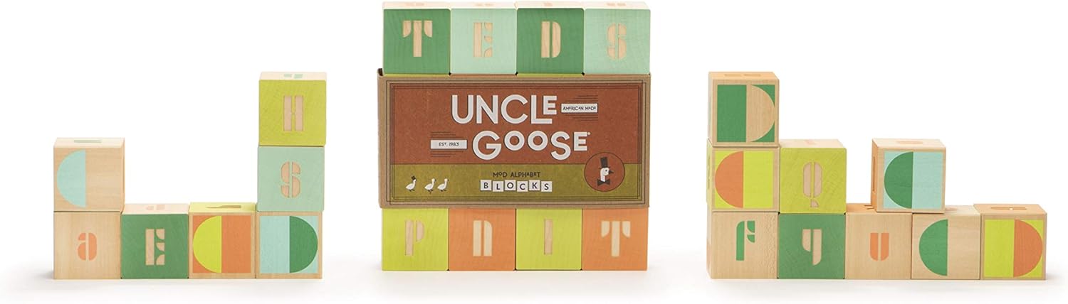 Uncle Goose Mod ABC Blocks - Made in The USA