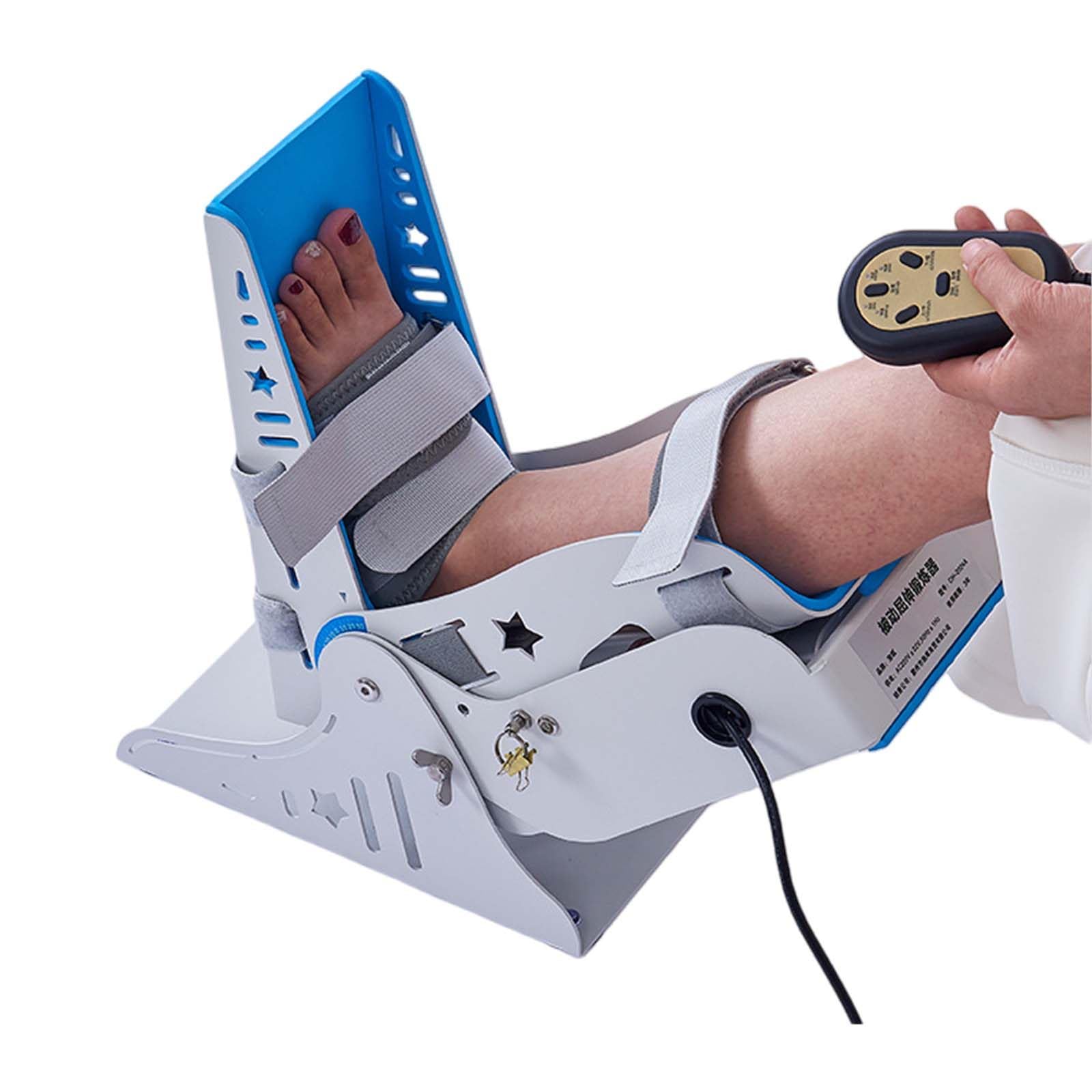 BeoyNot Ankle Joint Rehab Training Equipment and Electric Ankle Strengthener with Sitting Or Lying Position and Remote Control for Foot Drop,