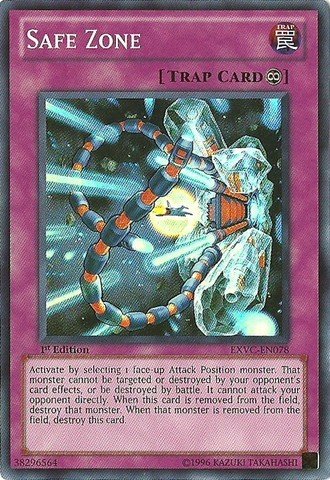 Amazon.com: Yu-Gi-Oh! - Safe Zone (EXVC-EN078) - Extreme Victory