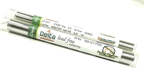 Miniatura 2 de Paquete de 2 dispensadores de soldadura Philmore Qualitek sin plomo 955 lata Sn 4 plata Ag 05 Cu 0032 pulgadas de diámetro 06 onzas fabricado en