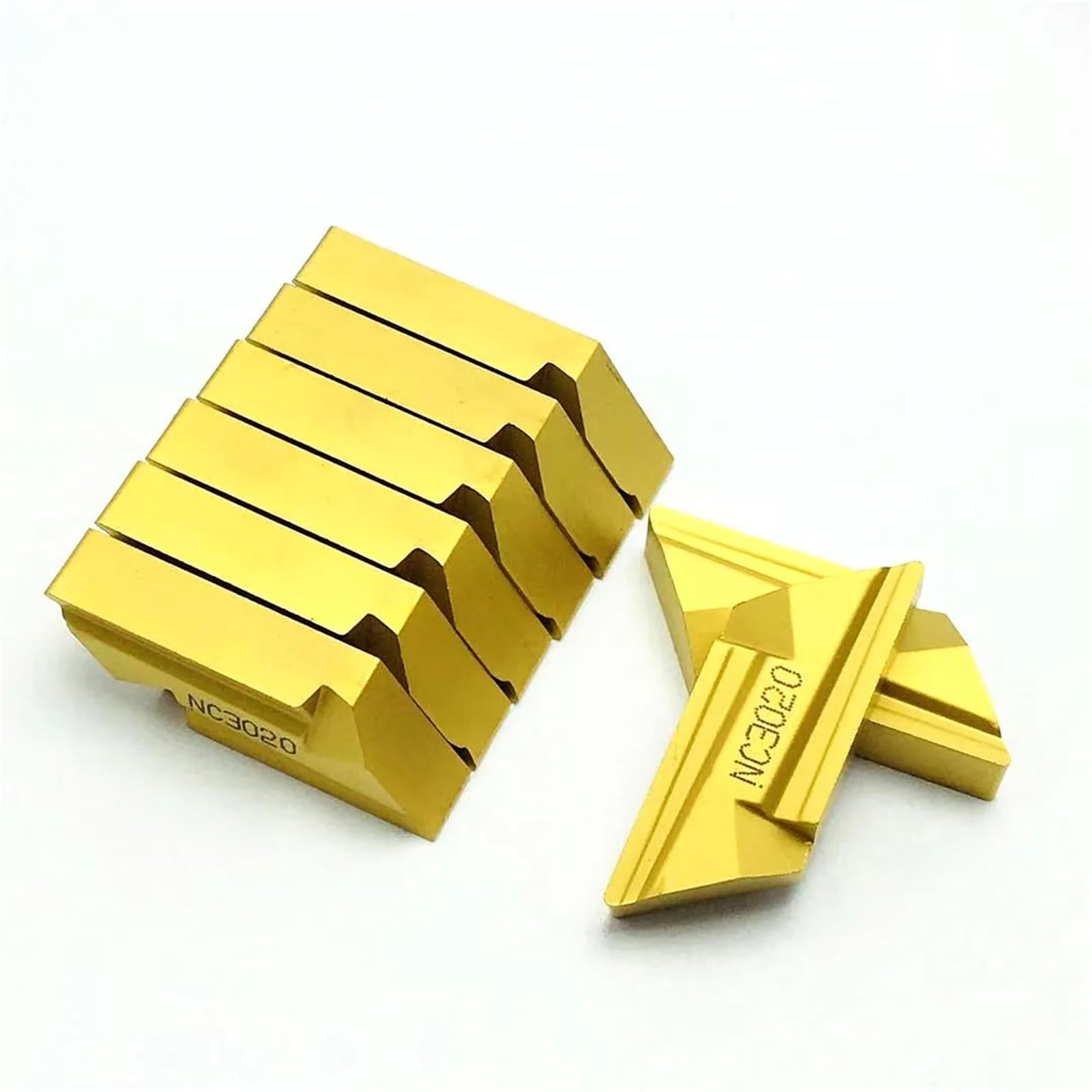 10 pièces KNUX160405R KNUX160405L NC3020 outil en alliage dur tour carbure insérer KNUX 160405R outil de tournage Plaquettes de Carbure CNC(KNUX160405R NC3020)