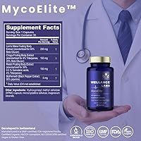Vista 4 de Complejo de hongos de espectro completo MycoElite, melena de león, Chaga, Reishi, apoyo cognitivo