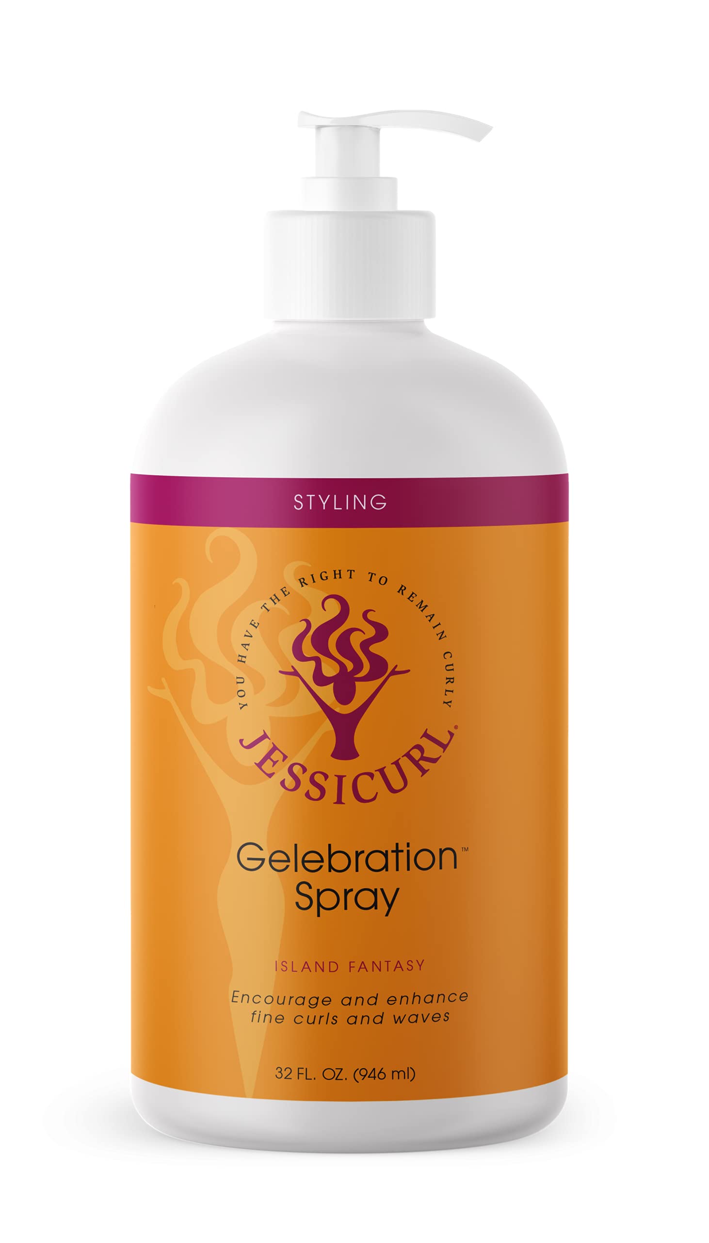 Jessicurl, Gelebration Spray, Island Fantasy, 32 Ounce