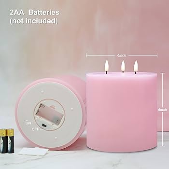 専用 キャンドル6点 Amazon.co.jp: Girimax 3芯 ピンク フレームレスキャンドル