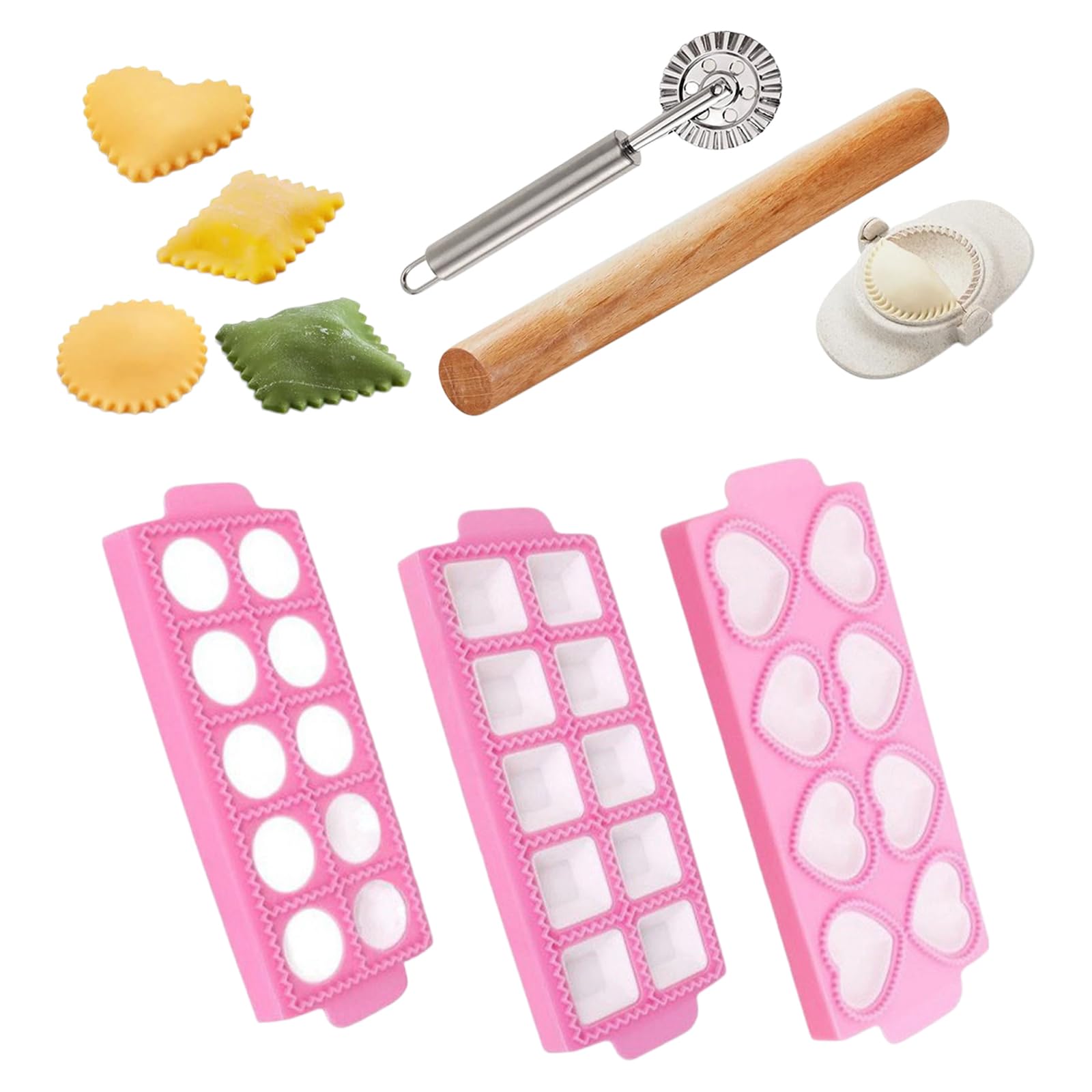 Ravioli Maker Set, 6-teilig, manuelles Wrapper Formen