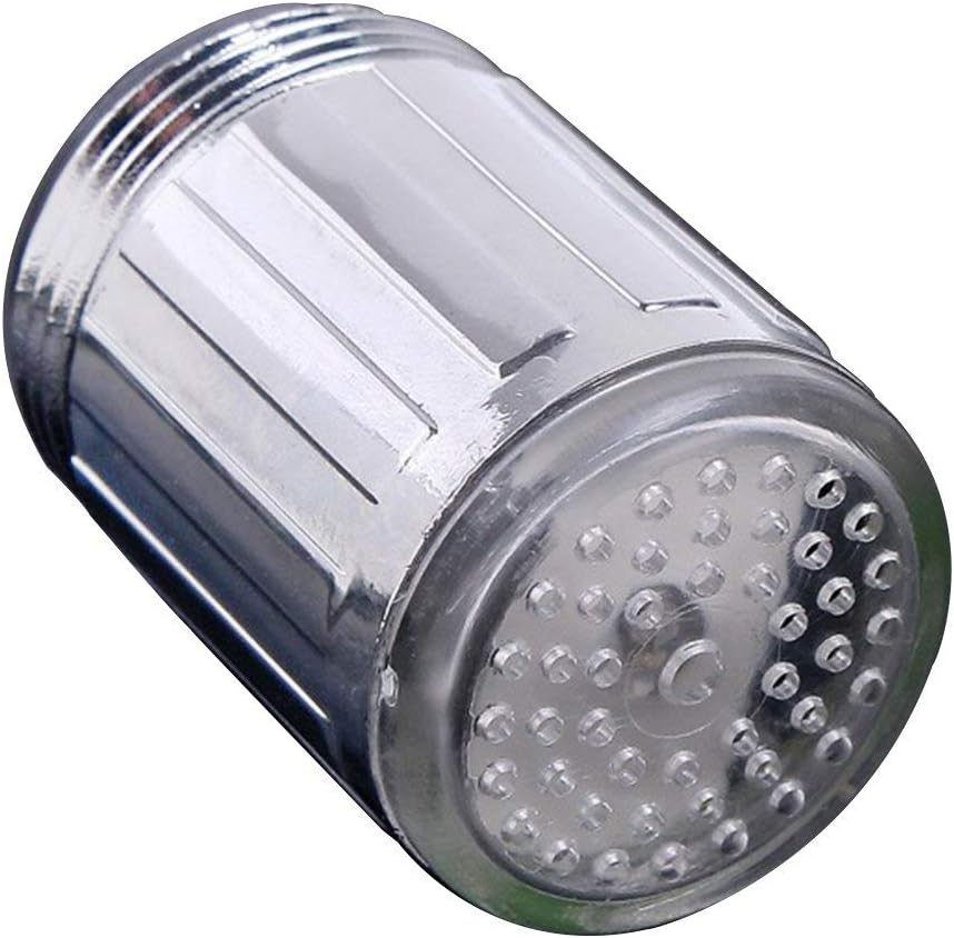 Grifo de grifo de ducha LED iluminado que brilla intensamente, cabeza de boquilla luminosa con luz azul