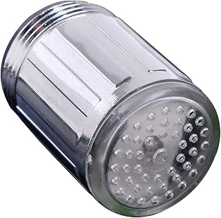 Grifo de grifo de ducha LED iluminado que brilla intensamente, cabeza de boquilla luminosa con luz azul