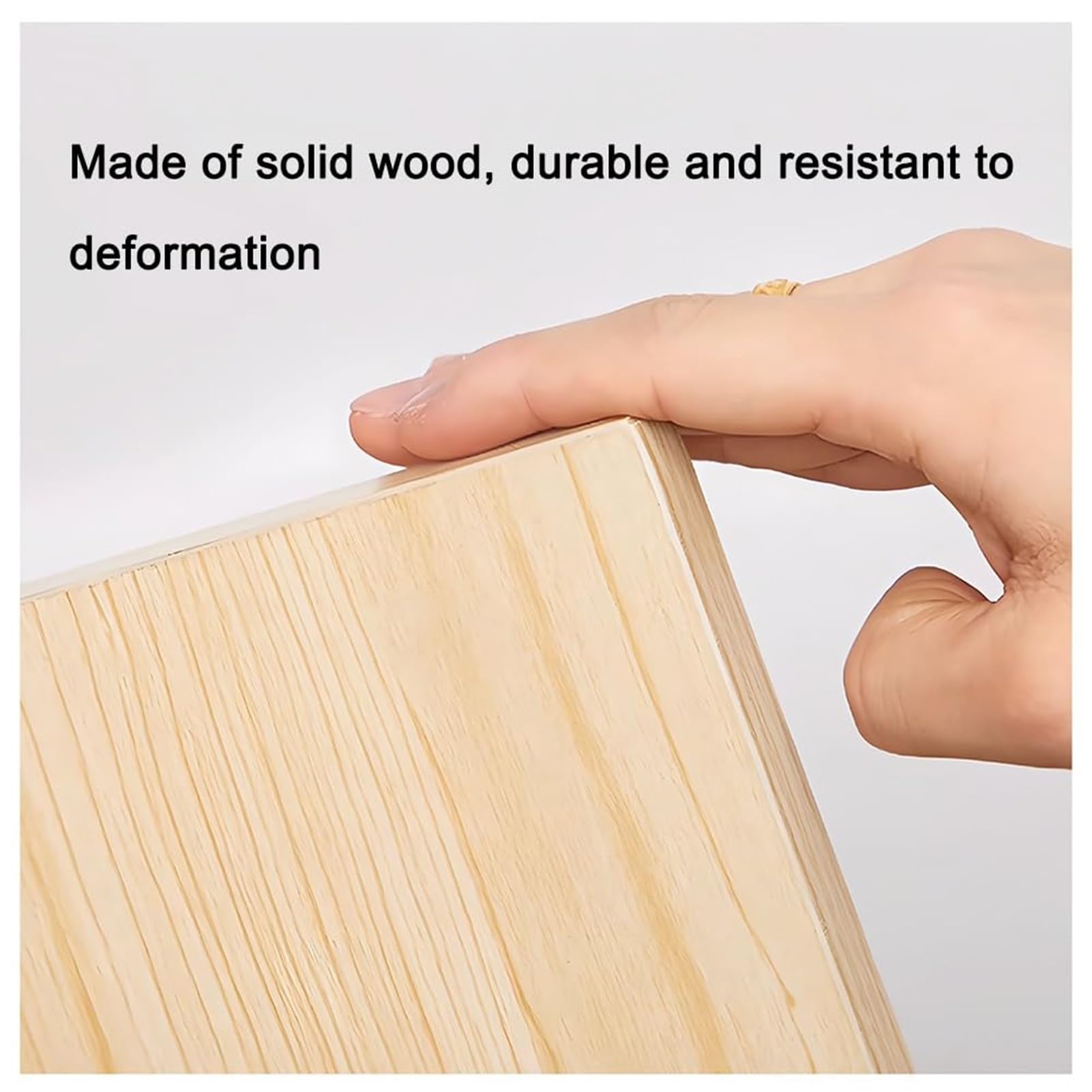 Pannello Forato in Legno Massello, Pannelli Forati da Parete, Kit Combinato di Pannelli Forati in Legno Massello da 18 Mm di Spessore, Pannello Forato da Parete(White,60x120 cm)