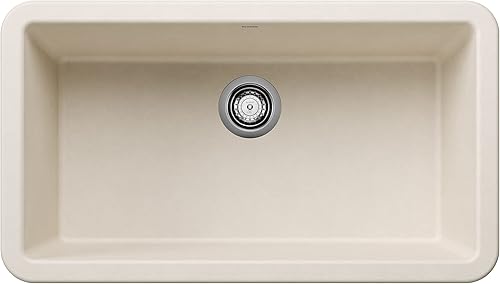 Vista 63 de Blanco Ikon Silgranit - Fregadero de cocina, 27x19x9, negro carbón