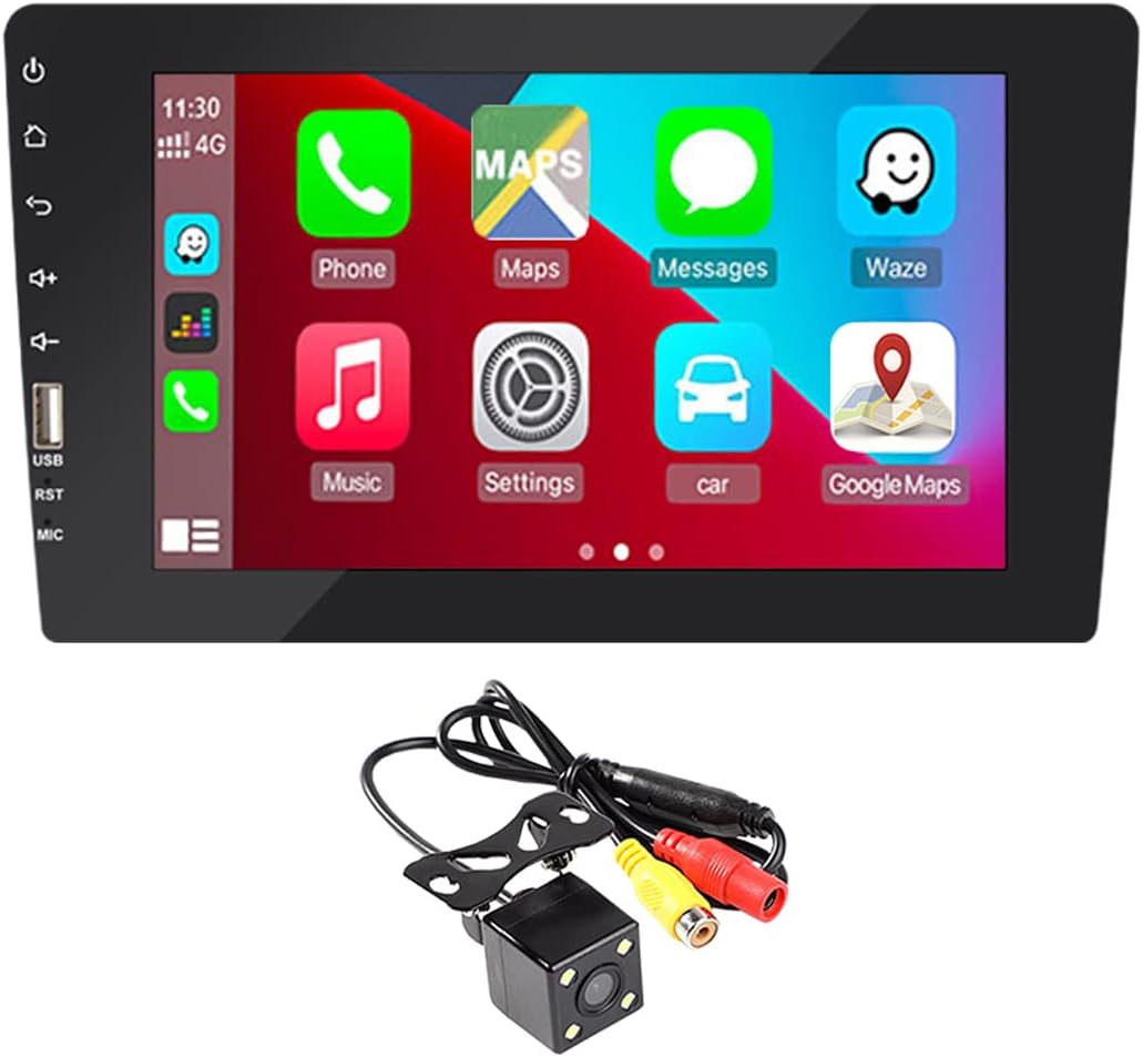 7" Car Stereo Bluetooth Touch Screen Handsfree Smart Voice