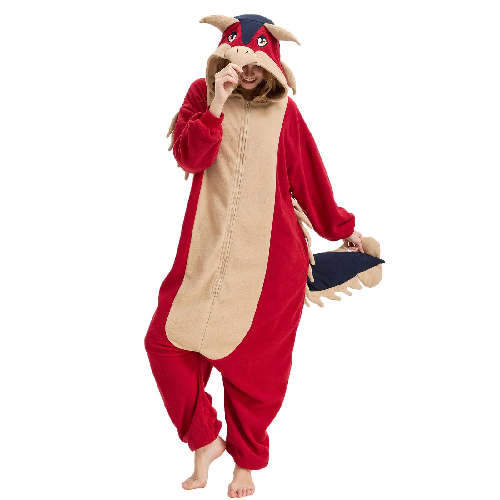 Pyjama Onesie Ankylosaurus - Costume de dinosaure pour Halloween et cosplay - Adulte