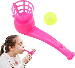 Blow Pipe Ball Toy, Floating Blow Pipe, Floating Balls Stress Reliever, Funny Balance Pipe Ball Toys for Children Kids Race Game Gifts Party Supplies Favors