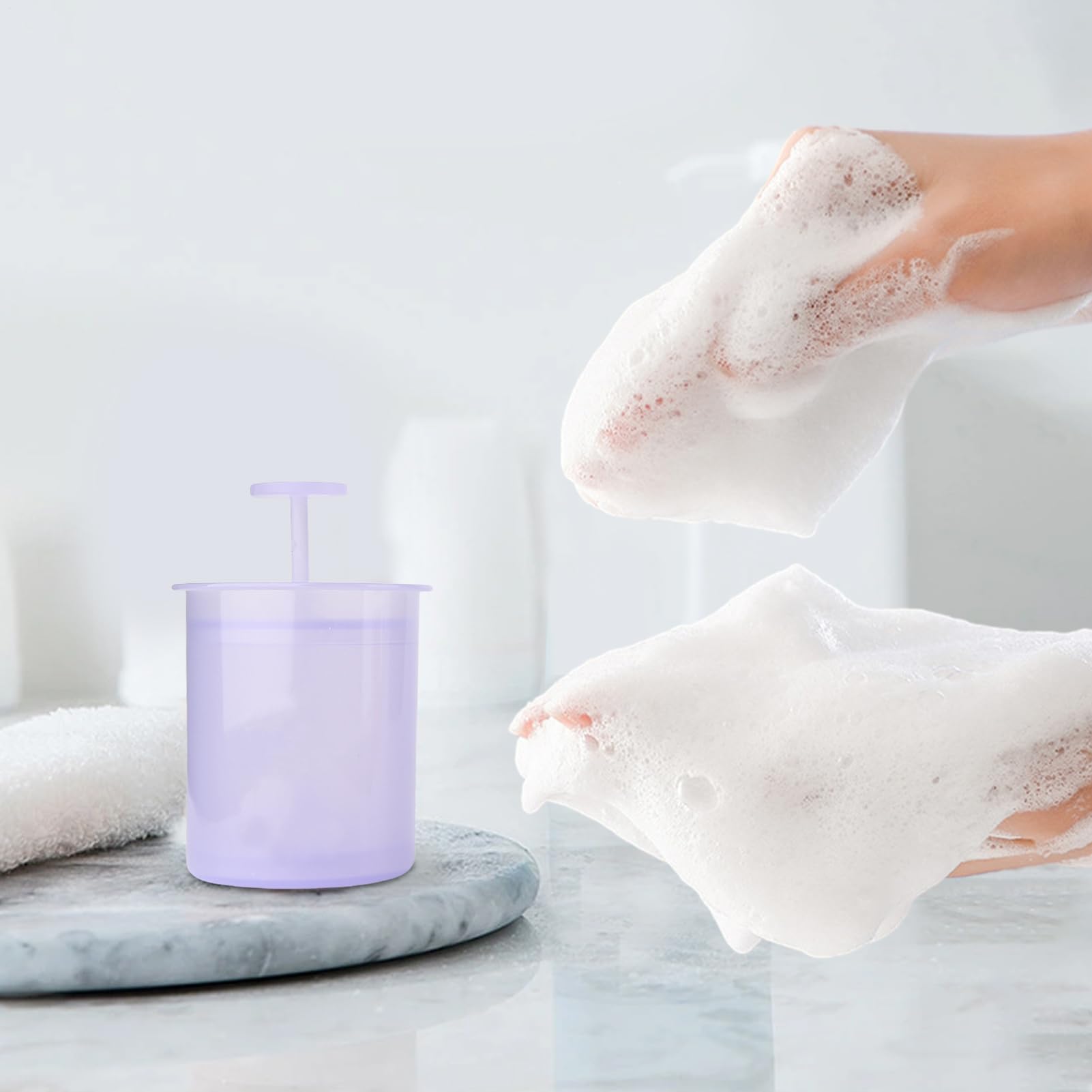 Bottiglia di schiuma, produttore di schiuma per lavaggio del viso,Bottiglia in - Dispermettore a bolle del detergente manuale per viaggi e utilizzo quotidiano, familiari, strumenti per la cura