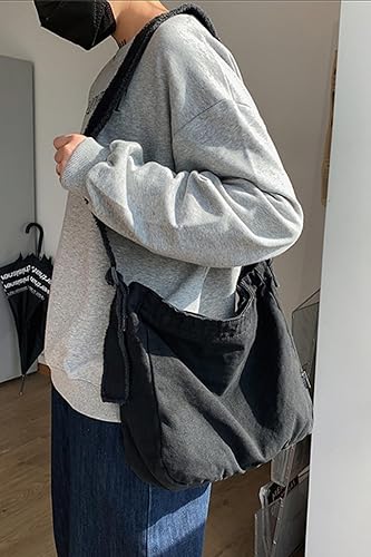 Miniatura 5 de Bolsos de lona para mujer, bolsos de hombro grandes, bolsas cruzadas informales, bolsa de mensajero, bolsa de compras, viajes