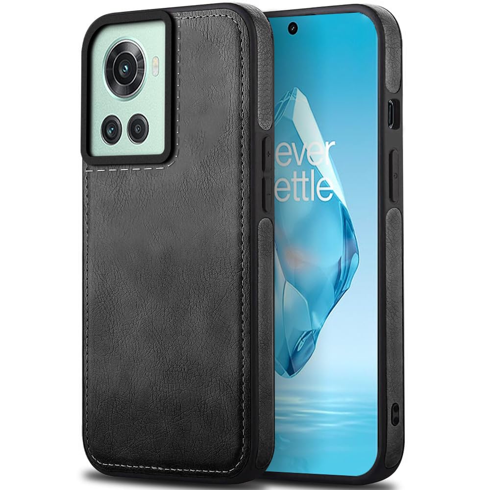 KARWAN®️ Genuine Leather Finish Oneplus 10R Back Cover Case |Shockproof Design |Raised Edges for Camera & Screen Protection |Super Soft - Touch |Leather Case for Oneplus 10R - Black (B0DDXNC991) Amazon Price History, Amazon Price Tracker