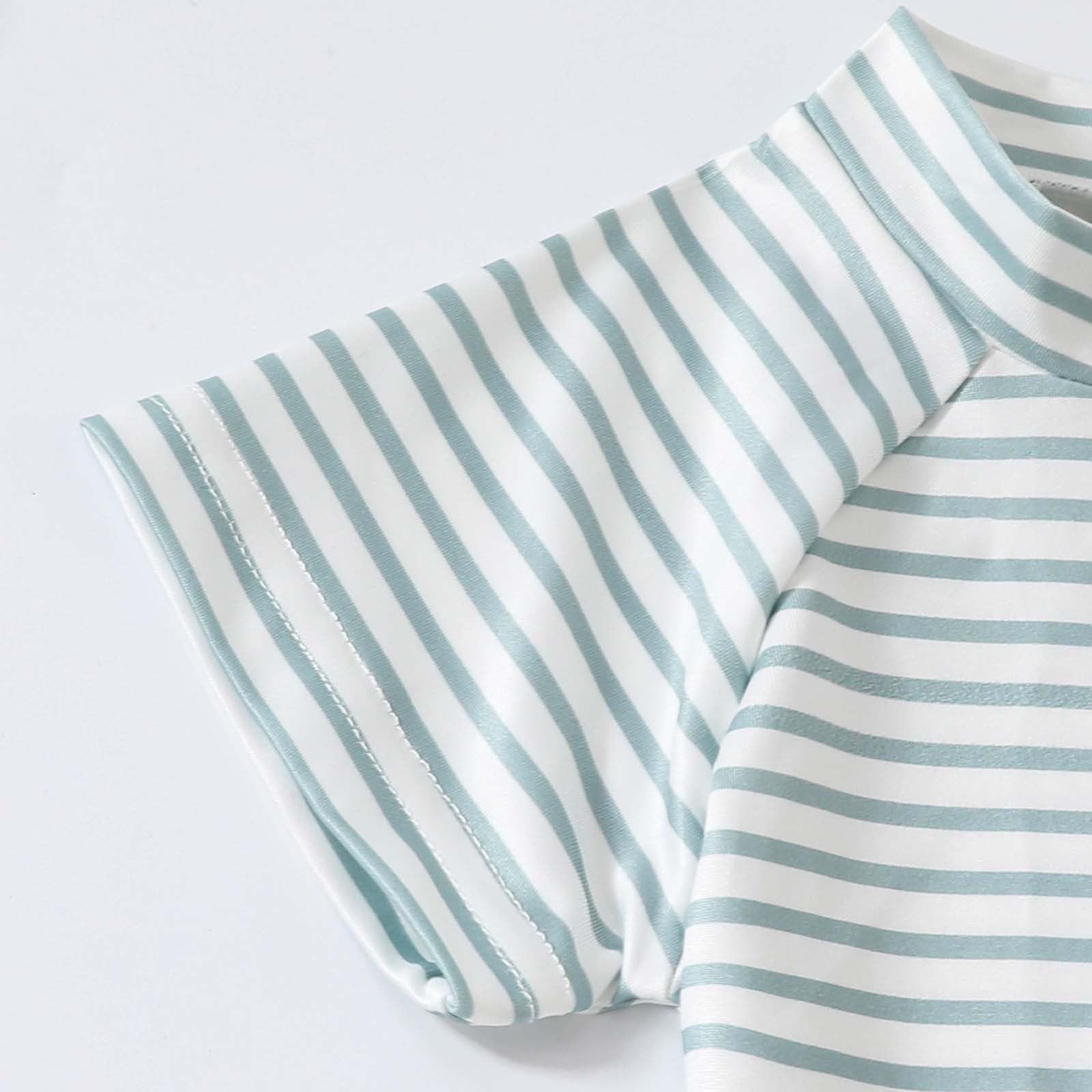 Maillot de bain 3 pièces pour tout-petits et bébés, manches longues, UPF 50+, design de dessin animé, maillot de bain mignon pour tout-petits, enfants, étudiants, avec