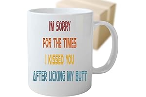I'm Sorry for Kissing You Coffee Mug: A Humorous Gift for Animal Lovers