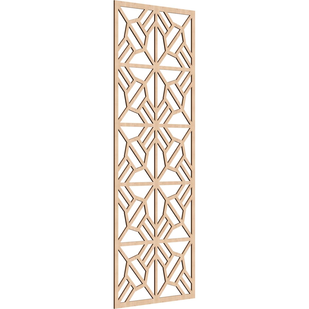 Auburn Decorative Pierced Fretwork Wood Wall Panels, 31 3/8"W x 79 3/8"H x 1/4"T, Red Oak