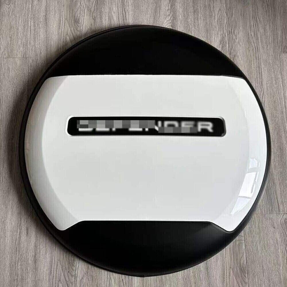 Fuji - Copertura protettiva per ruota di scorta per Land Rover Defender 2020-2023, colore: bianco opaco