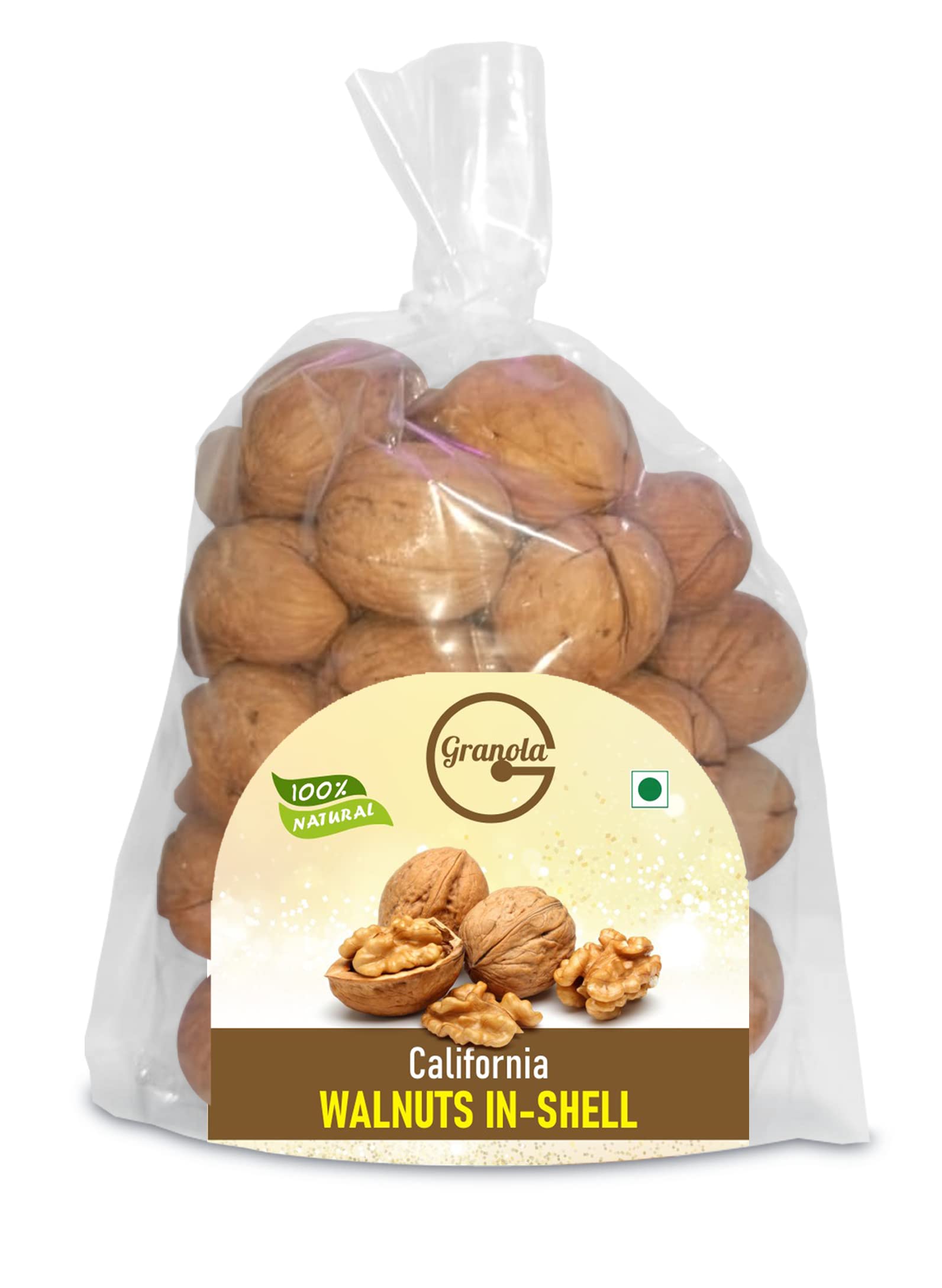Granola 100% Natural Inshell Dried Walnut 1kg | Premium Akrot Sabut | High in Protein & Iron | Low Calorie Nut | 0g Trans Fat & Cholesterol Free (B0BQWB917J) Amazon Price History, Amazon Price Tracker