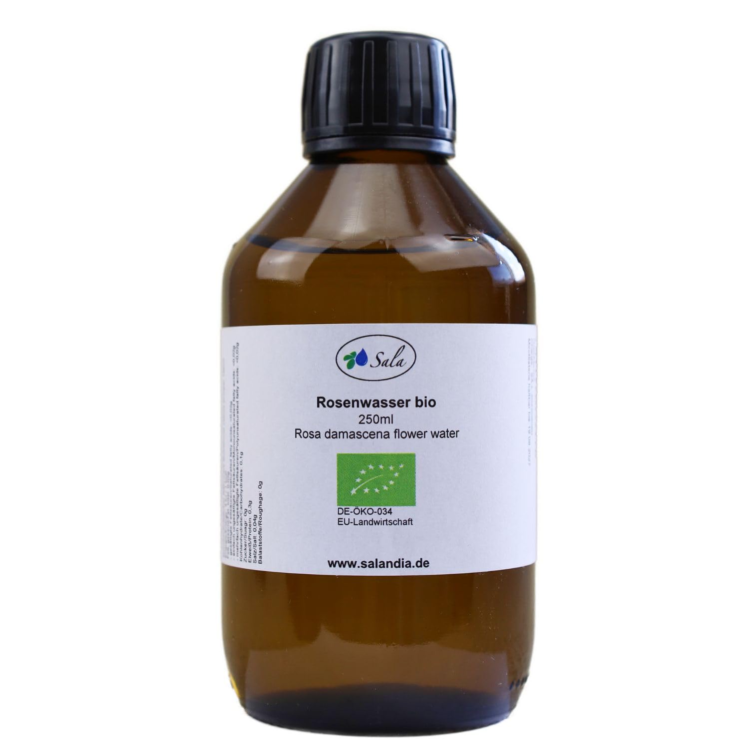 Sala Rosenwasser BIO 250 ml Glasflasche