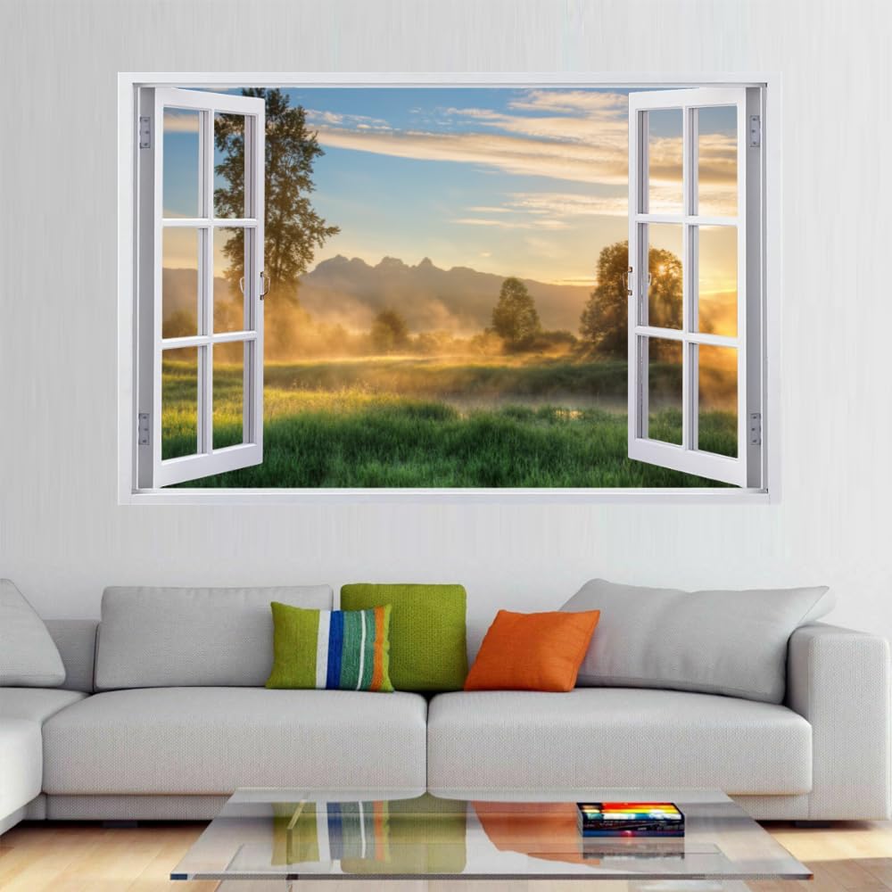 Efecto De Pared Rota 3D Árbol Pegatinas De Pared Impermeables Arte Extraíble Calcomanía De Vinilo Para Pared Para Niños, Niñas, Guardería, Hogar, Decoración De Pared 120x80cm