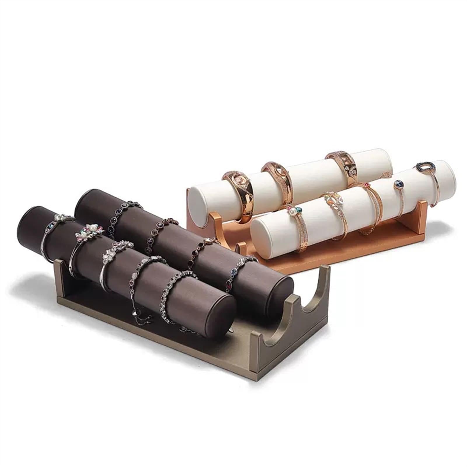 biżuteria Szafa na biżuterię Stojak na naszyjniki PU Faux Leather Odpinany organizer na bransoletki do zegarków do organizacji w domu i ekspozycji Biżuteria Drzewo Organizowanie /598(B)