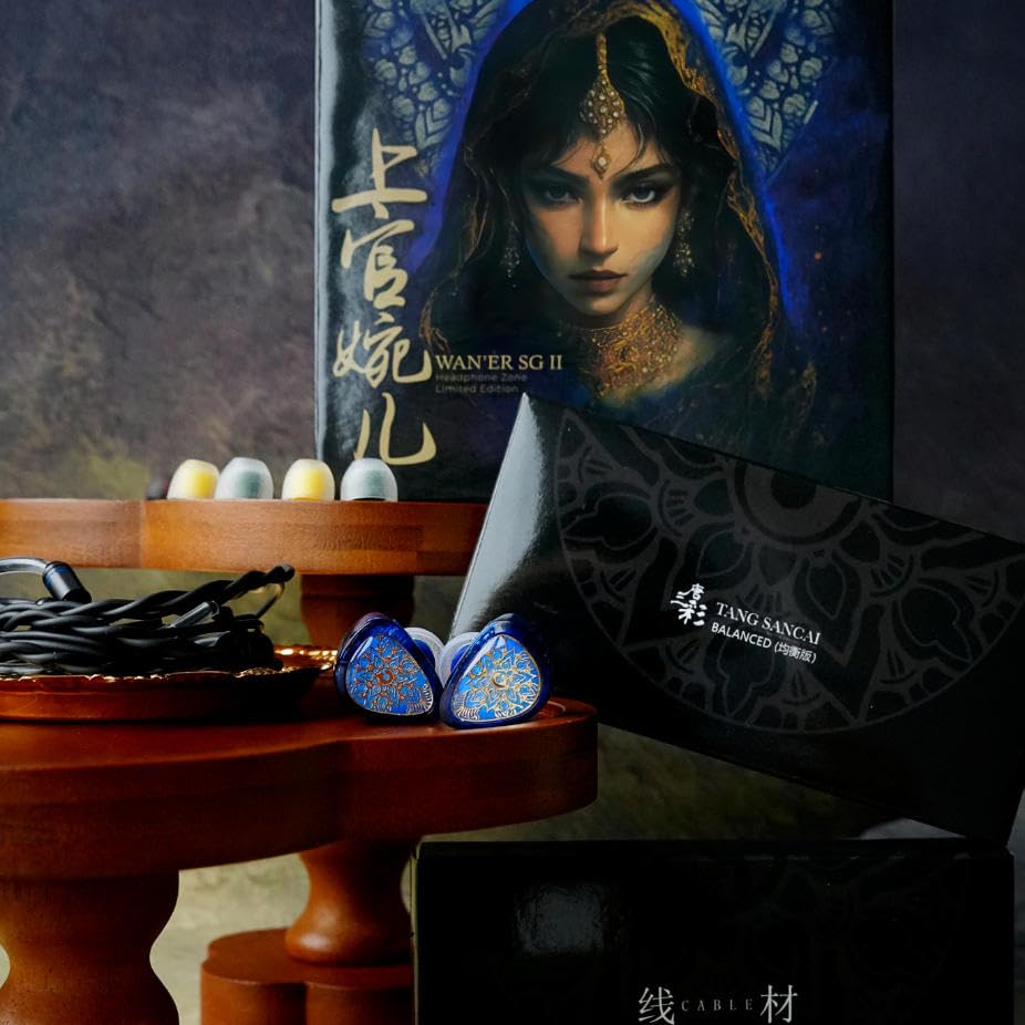 Image of TANGZU WANER S.G 2 Single Dynamic in-Ear Headphones, 10mm PET Diaphragm, 0.78mm Double pinhole, HiFi Sound (Blue, Type C with Mic)