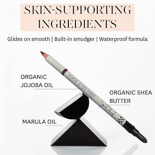 Miniatura 3 de Jillian Dempsey Delineador de ojos Khôl en marrón intenso y tinte de tapa en bronce