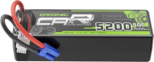 Miniatura 7 de OVONIC 3S Lipo Batería 50C 5200mAh 11.1V Lipo Batería con EC5 Conector para Arrma 1/5 1/8 1/10 RC Coche y Camión