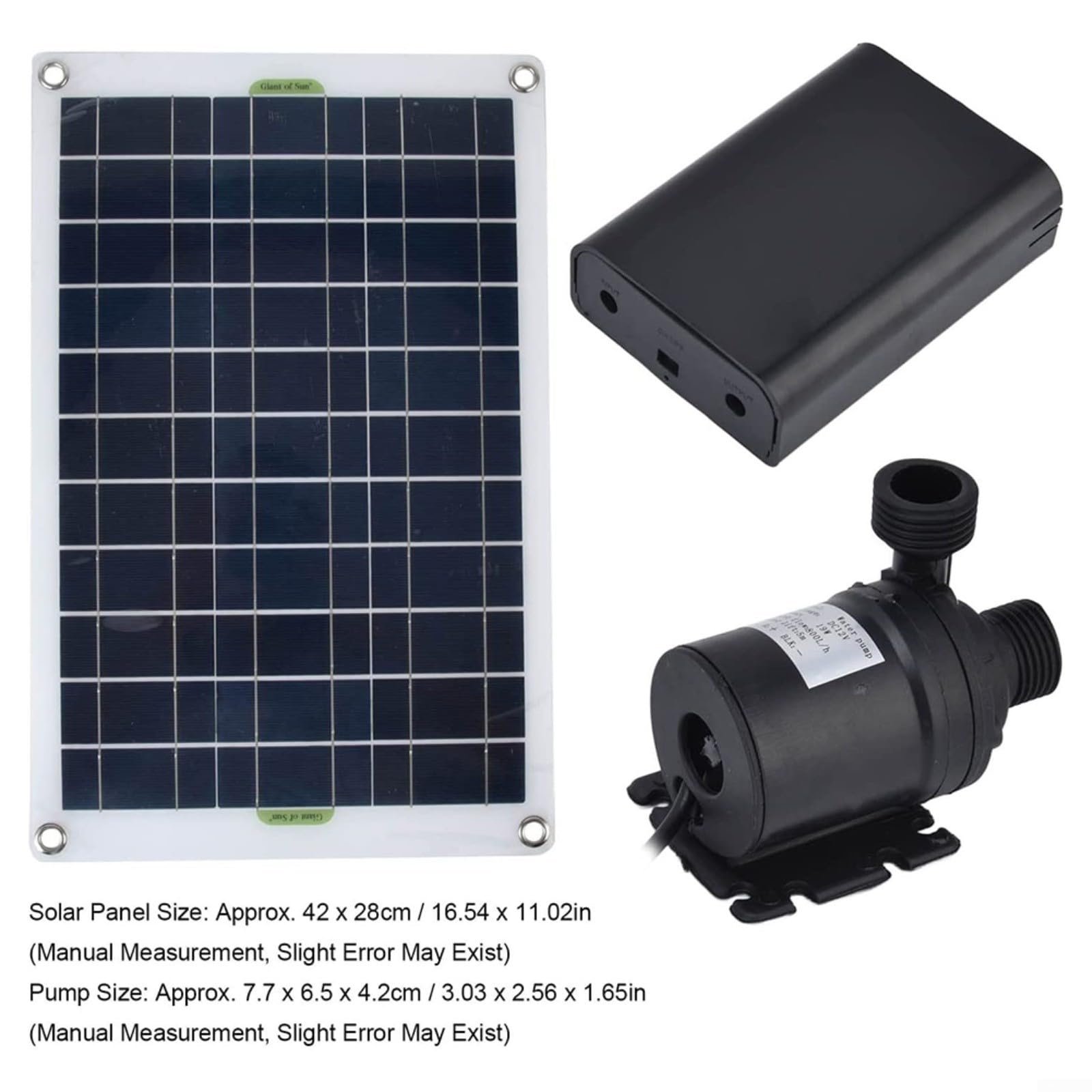 Pompa da giardino a energia solare 50W DC 12V Pool Fountain System con portata del pannello 800L/H