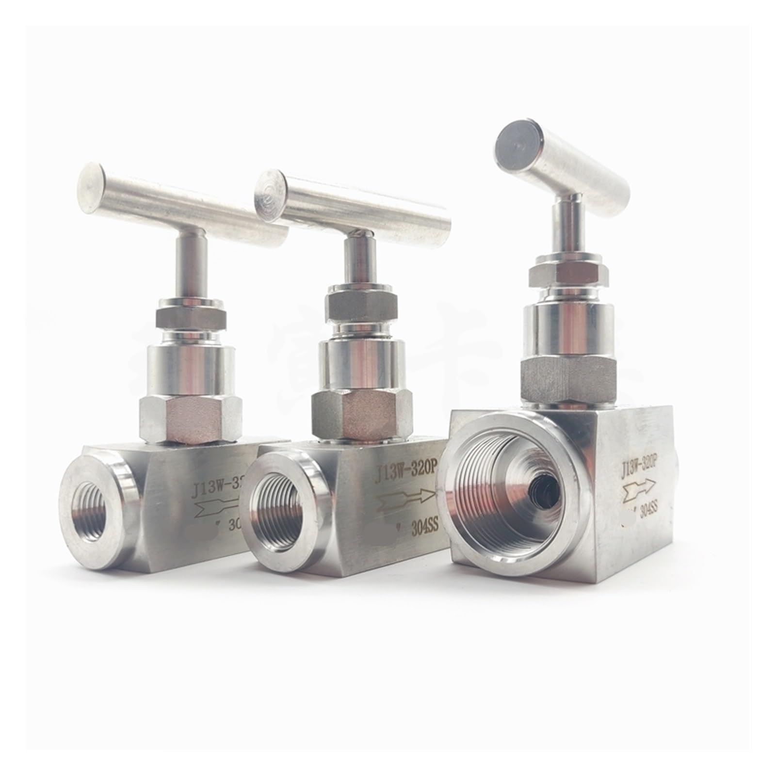 Vanne à aiguille J13W-320P en acier inoxydable avec filetage 1 pouce NPT