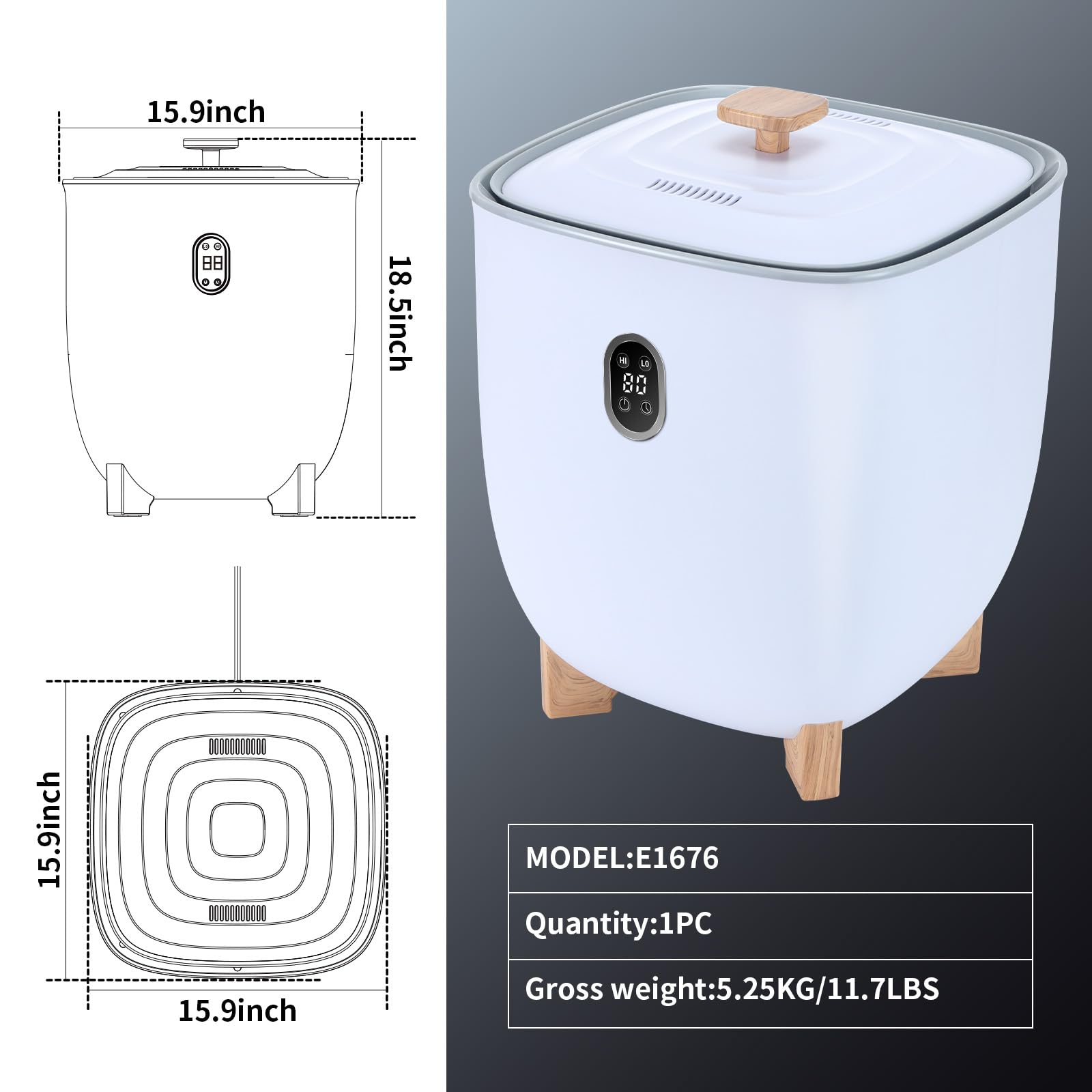 LWANWI Towel Warmers, Large Towel Warmer Bucket?25L Large Capacity, Push-Button Temperature Adjustment, Automatic Temperature Rise